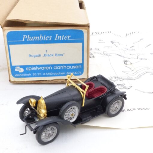 Western Models 1:43 Plumbies Inter 1 Bugatti Black Bess in OVP EX7948
