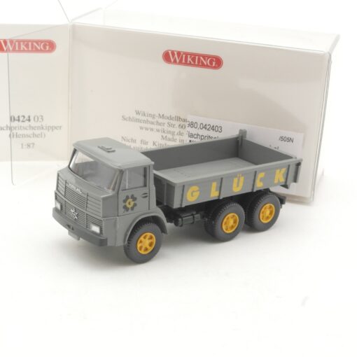Wiking 1:87 0424 03 Henschel Flachpritschenkipper Glück in OVP RR2743