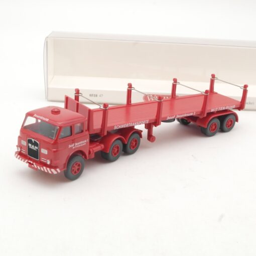 Wiking 1:87 0518 47 MAN Pausbacke Rungensattelzug in OVP RR3400
