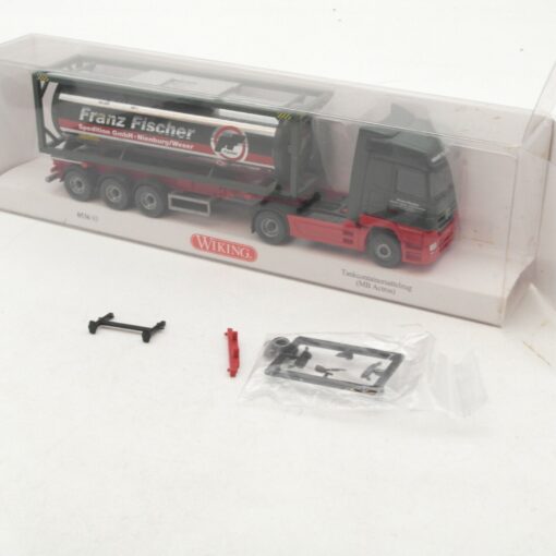 Wiking 1:87 056303 MB Actros Tankcontainersattelzug "Fischer" in OVP RA4753 – Bild 4