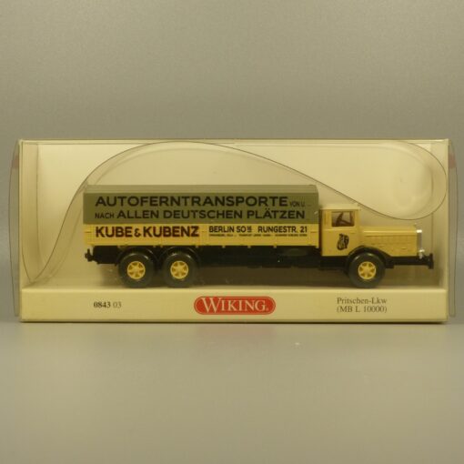 Wiking 1:87 084303 MB L 10000 Pritschen-LKW Kube & Kubenz in OVP EX7157 – Bild 4