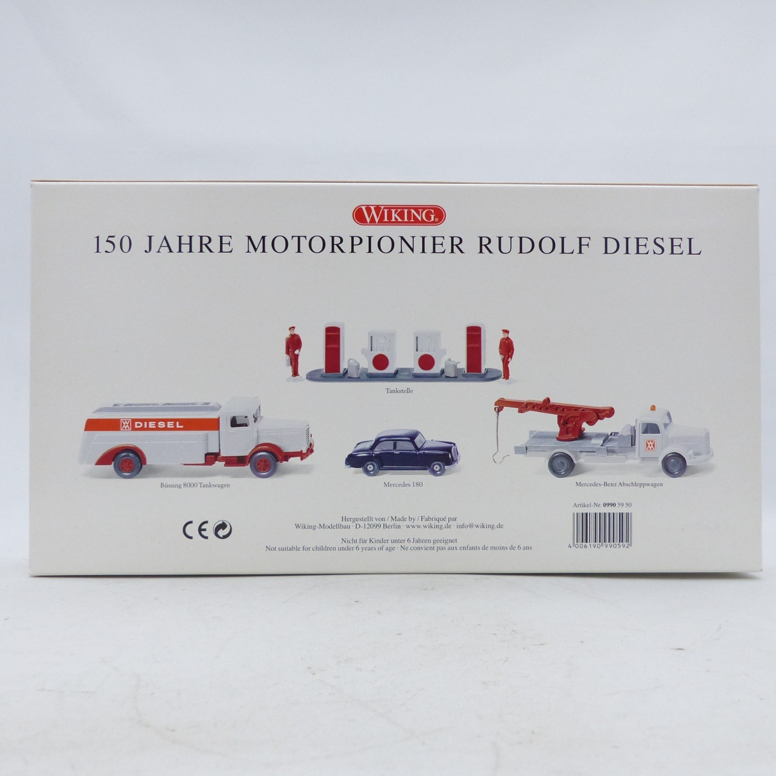 Wiking 1:87 09905950 Set 150 Jahre Motorpionier Rudolf Diesel in OVP EX8488 – Bild 3