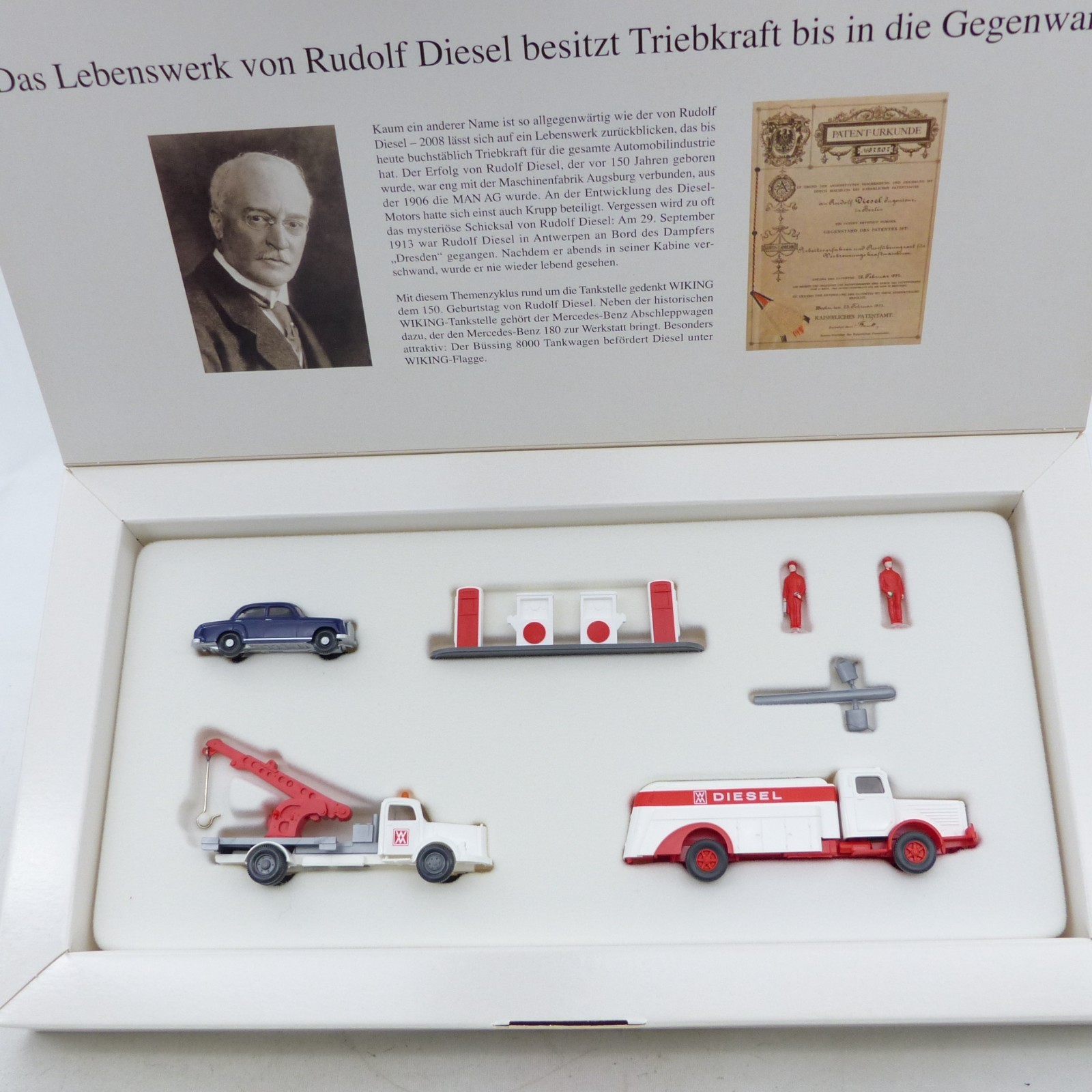 Wiking 1:87 09905950 Set 150 Jahre Motorpionier Rudolf Diesel in OVP EX8488 – Bild 4