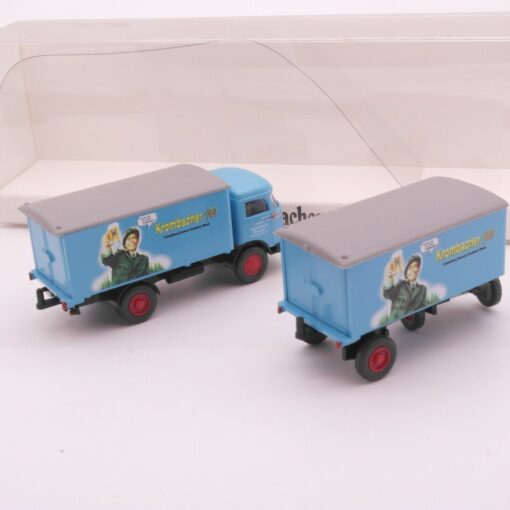 Wiking 1:87 2640 Mercedes Benz LP 321 Hängerzug Krombacher Pils in OVP RT3476 – Bild 3