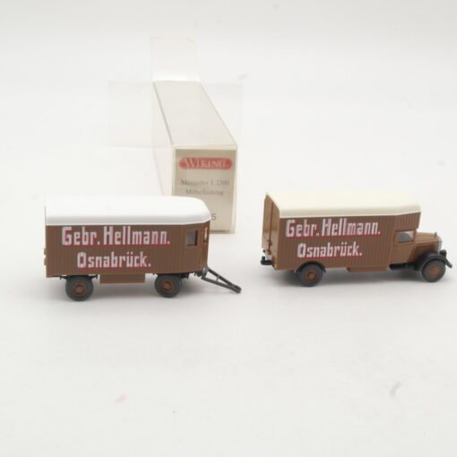 Wiking 1:87 27845 Mercedes L 2500 Möbellastzug Hellmann in OVP RR1146 – Bild 3