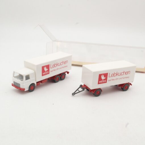 Wiking 1:87 471 MAN Büssing Lastzug WEISS Lebkuchen in OVP RR172