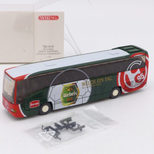 Wiking 1:87 7140441 MB O 404 RHD Reisebus Fortuna Düsseldorf in OVP EX7300