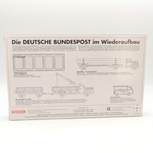 Wiking 1:87 80-08 Set Bundespost im Wiederaufbau Edition 2004 in OVP RG8915 – Bild 4