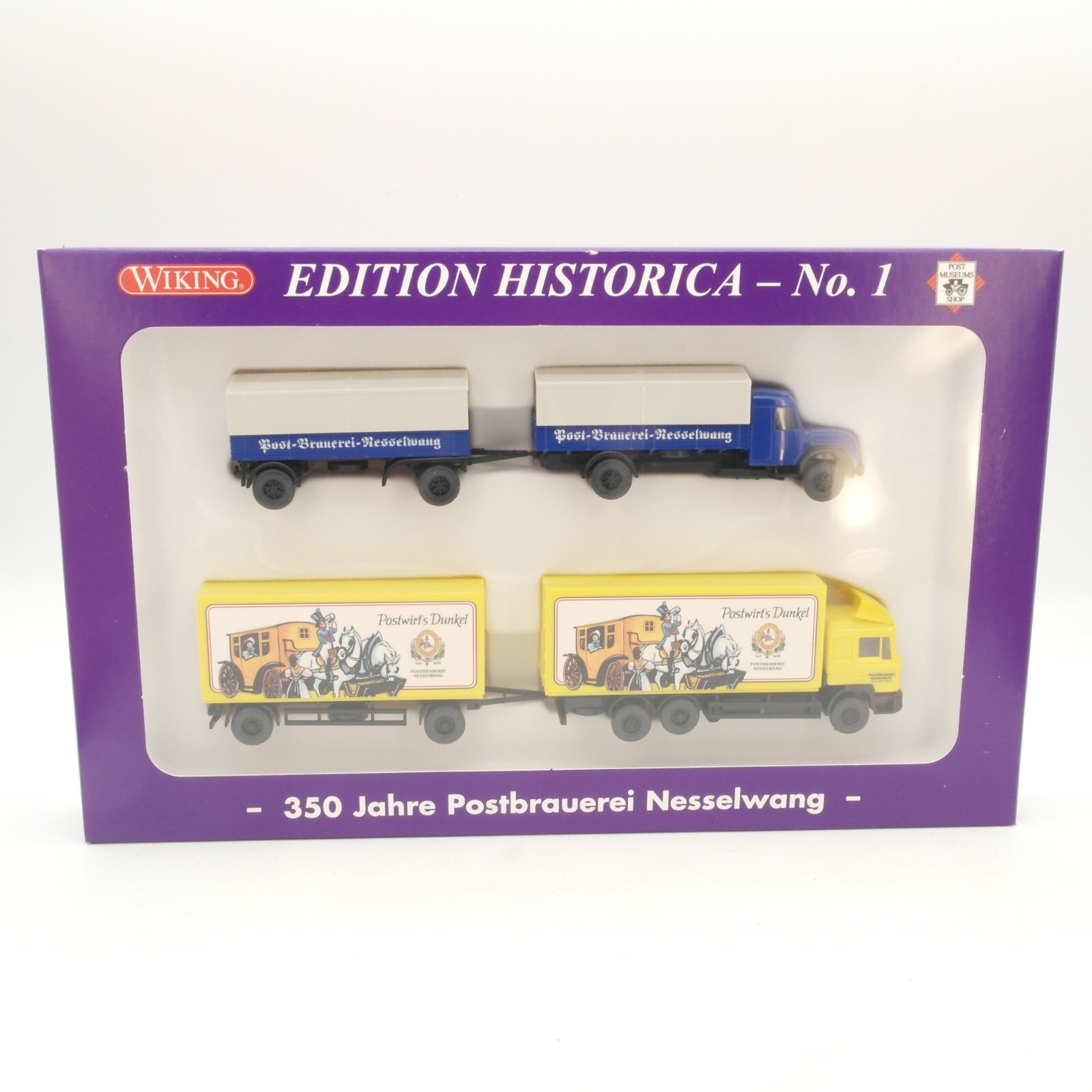 Wiking 1:87 82-10 Set No. 1 350 Jahre Postbrauerei Nesselwang in OVP RG8910