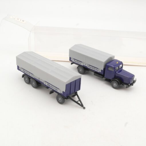 Wiking 1:87 85827 Büssing Pritschen Lastzug Dachser Spedition in OVP RR3399 – Bild 3