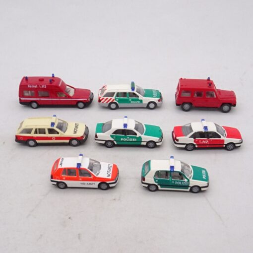 Wiking 1:87 8er-Pack diverse Einsatzfahrzeuge in Tüte siehe Bilder o. EX6999 – Bild 3