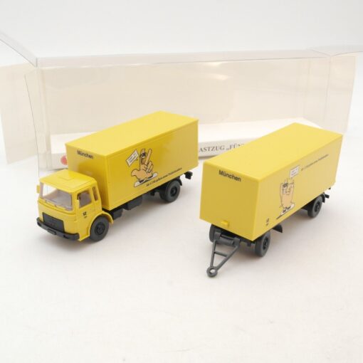 Wiking 1:87 PMS 32-17 MAN Koffer Lastzug Fünf ist Trümpf neuwertig in OVP RG8562