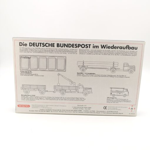 Wiking 1:87 PMS 80-08 Edition 2004 Bundespost im Wiederaufbau in OVP RR1615 – Bild 4