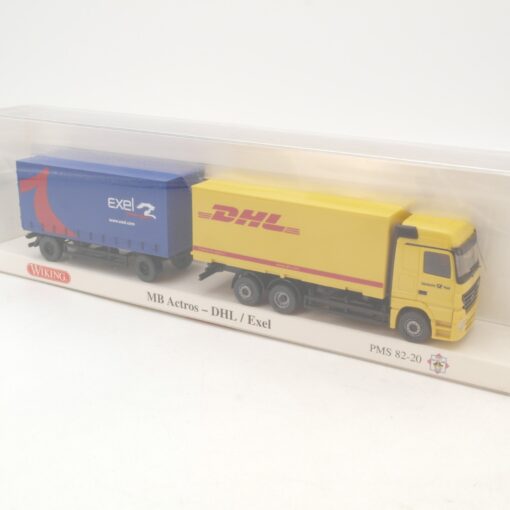 Wiking 1:87 PMS 82-20 MB Actros Lastzug DHL / Exel neuwertig in OVP RG8556