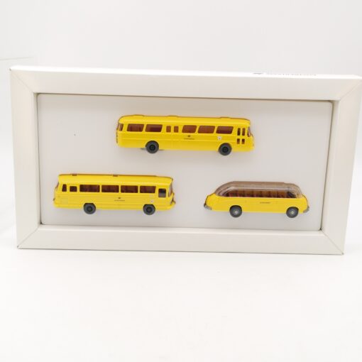Wiking 1:87 Postreklame 1993 mit 3 Bus Modelle in OVP RR1627