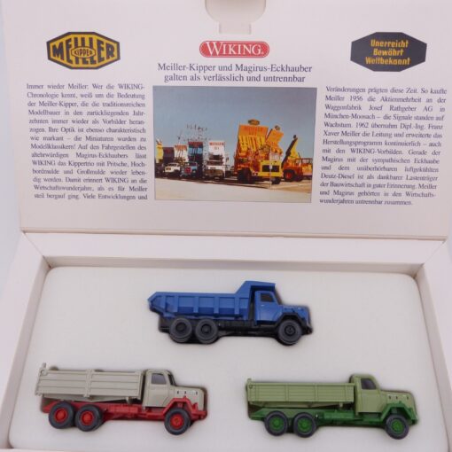 Wiking 1:87 Set 099086 Magirus Die großen Kipper von Meiller in OVP EX6453 – Bild 4