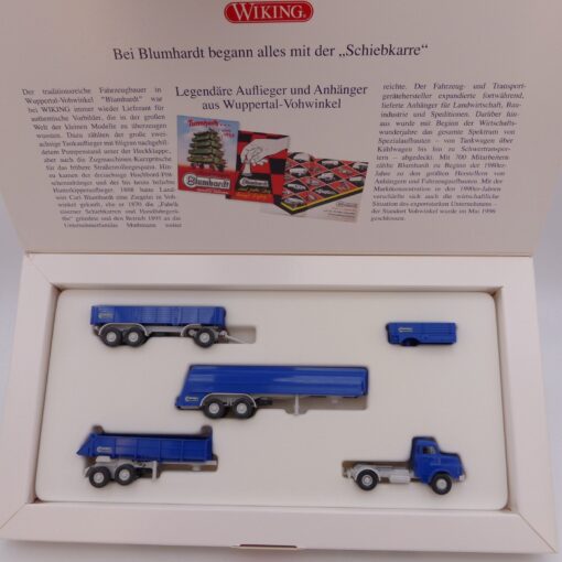 Wiking 1:87 Set 099091 Aufleger und Anhänger von Blumhardt in OVP EX6425 – Bild 4