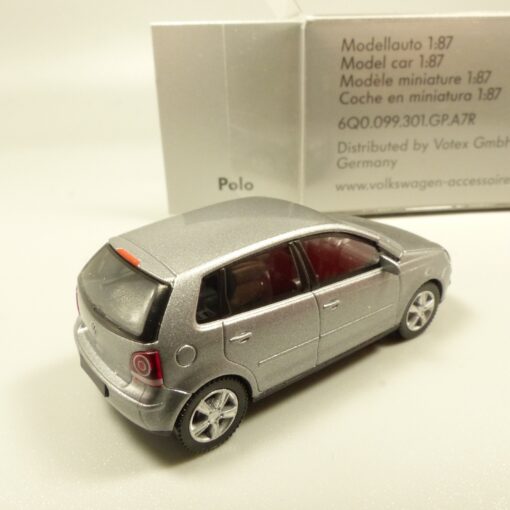 Wiking 1:87 Werbemodell VW Polo metallic in OVP EX7498 – Bild 3