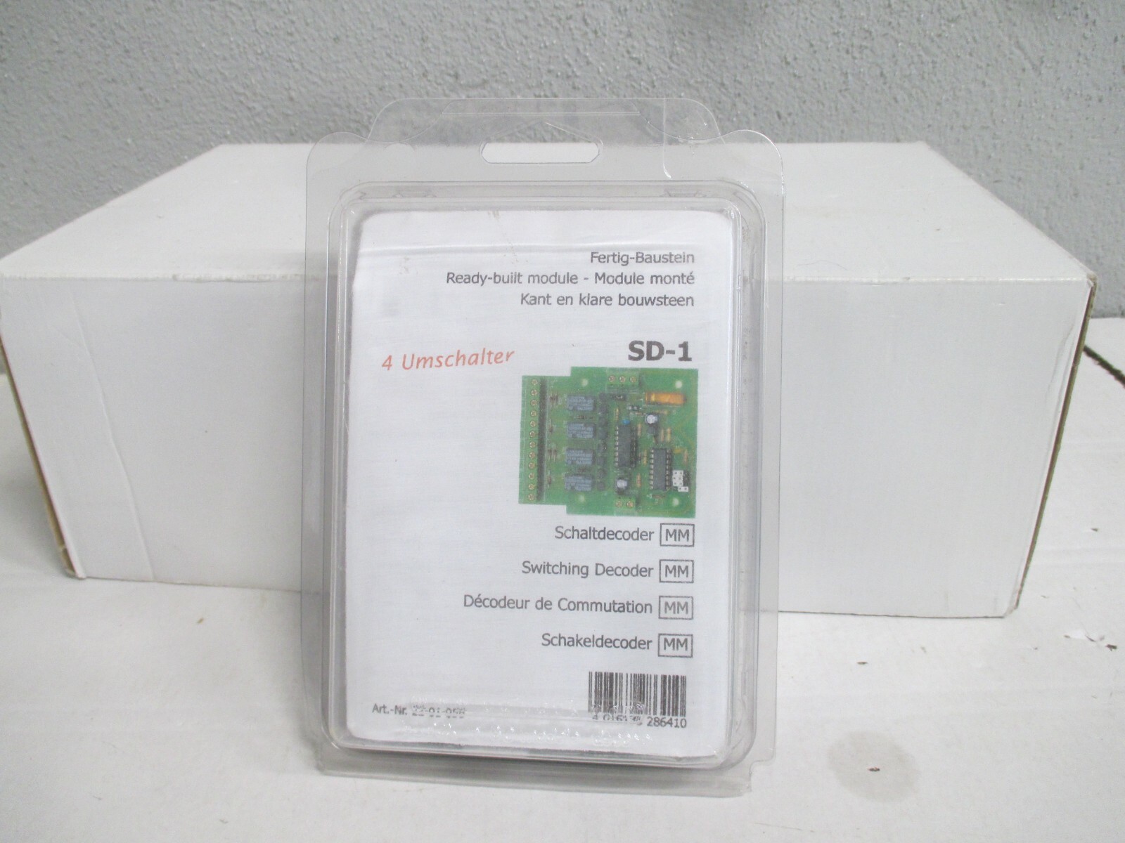 tams 22-01-058 Fertig-Baustein SD-1 4 Umschalter Schaltdecoder MM  m.OVP WZ8481