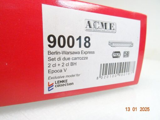 ACME H0 90018 Wagen-Set 2tlg. Berlin-Warsawa-Express in OVP LE8178 – Bild 3