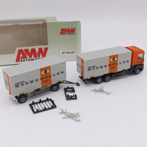 AMW / AWM 1:87 6716.01 Renault Magnum Hängerzug MÖNKEMÖLLER in OVP EX4831 – Bild 3