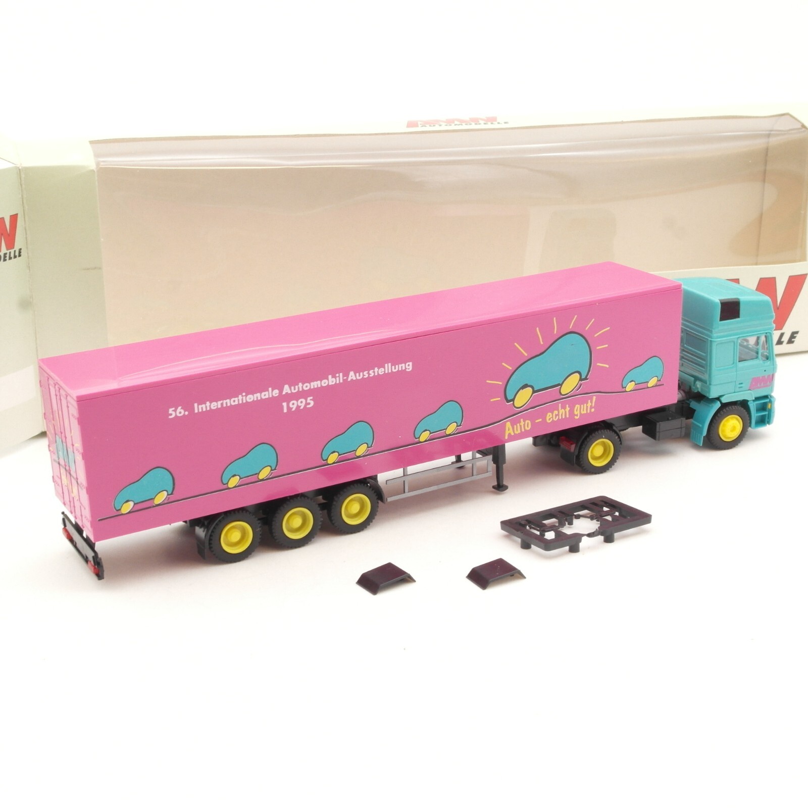AMW / AWM 1:87 MAN F90 Sattelzug 56. Automobilausstellung 1995 in OVP RA7804 – Bild 3