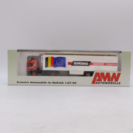 AWM / AMW 1:87 MAN F90 Sattelzug SIMONS Transports B-Raeren, in EVP EB7704 – Bild 5