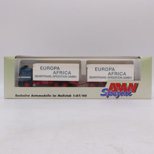 AWM / AMW 1:87 Nr.: 60064 MAN F90 Hängerzug Benntrans, in EVP EB7736 – Bild 4