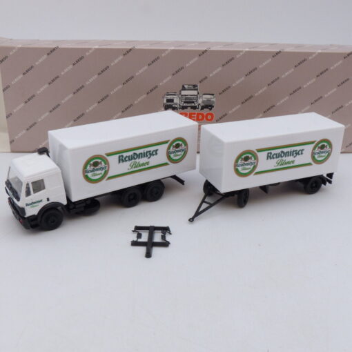 Albedo / Herpa 1:87 SoMo: MB SK Hängerzug Reudnitzer Pilsner, in OVP EB1319