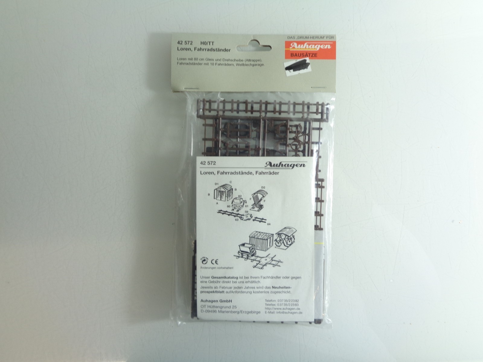 Auhagen H0 Bausatz 42572 Loren, Fahrradständer siehe Foto in OVP PK1816