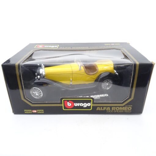 Bburago / Burago 1:18 3008 Alfa Romeo 2300 Spider (1932) gelb in OVP EX6521 – Bild 5