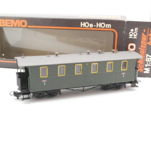 Bemo H0e 3408 Personenwagen 3. Klasse KBI in OVP QR3738