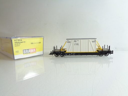 Brawa H0 47906 Tiefladewagen mit Ladung der DB in OVP BH513 – Bild 3