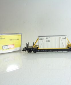 Brawa H0 47906 Tiefladewagen mit Ladung der DB in OVP BH513