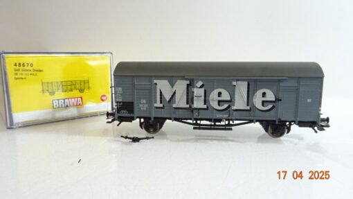 Brawa H0 48670 gedeckter Güterwagen Miele der DB in OVP PR7186