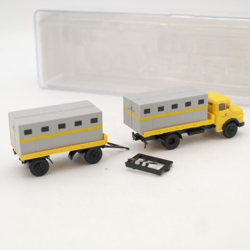 Brekina 1:87 010546 Mercedes Benz L 322 Hängerzug in OVP QR1719 – Bild 3