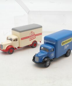 Brekina 1:87 2 Stück MB 311 Koffer LKW Continental + Konsum in EVP RG1877