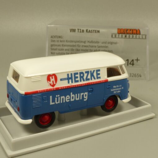 Brekina 1:87 32654 VW T1B Kastenwagen HERZKE in OVP EX7273 – Bild 3