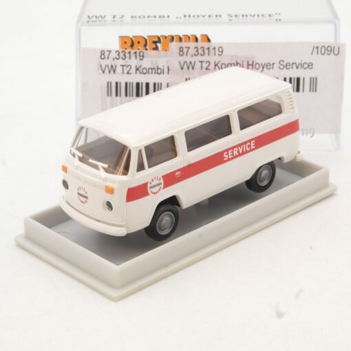 Brekina 1:87 33119 VW T2 Hoyer Service Bus in OVP QR1991