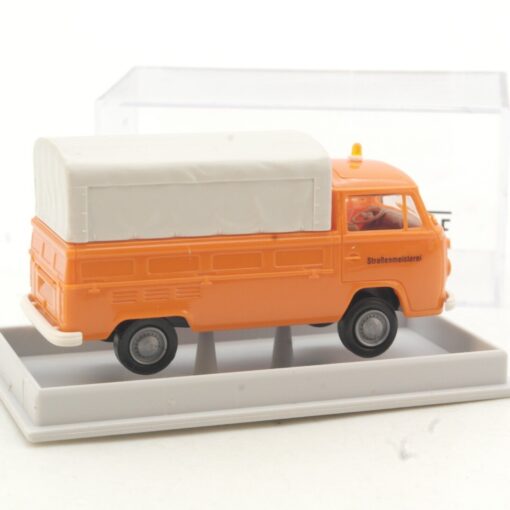 Brekina 1:87 33907 VW T2 Bulli Pritsche Kommunal in OVP QR2870 – Bild 3
