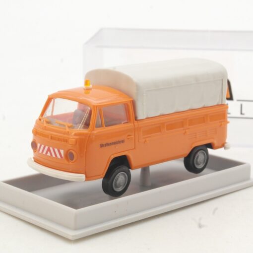 Brekina 1:87 33907 VW T2 Bulli Pritsche Kommunal in OVP QR2870