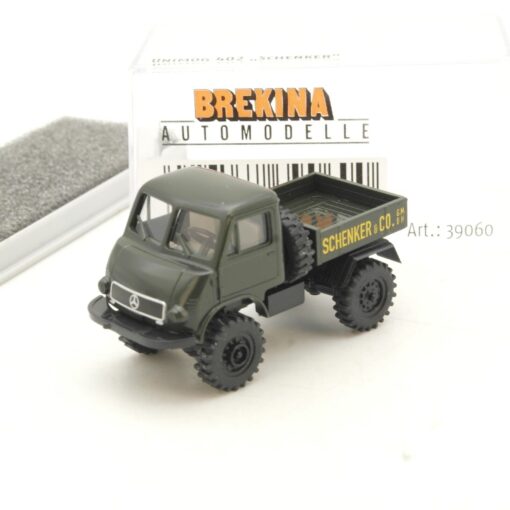 Brekina 1:87 39060 Unimog 402 Pritsche Schenker in OVP QR2084
