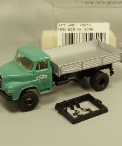 Brekina 1:87 45051 MAN 650 HA Pritschenkipper Schwarz Bau in OVP EX7230