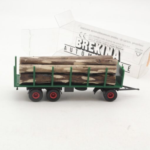 Brekina 1:87 55360 Rungenanhänger mit Ladung Holz in OVP RR2752 – Bild 3