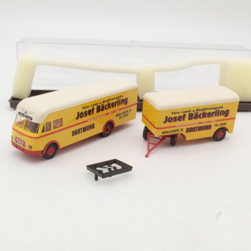 Brekina 1:87 5751 MAN Pullmann Hängerzug Josef Bäckerling Dortmund in OVP QR9530