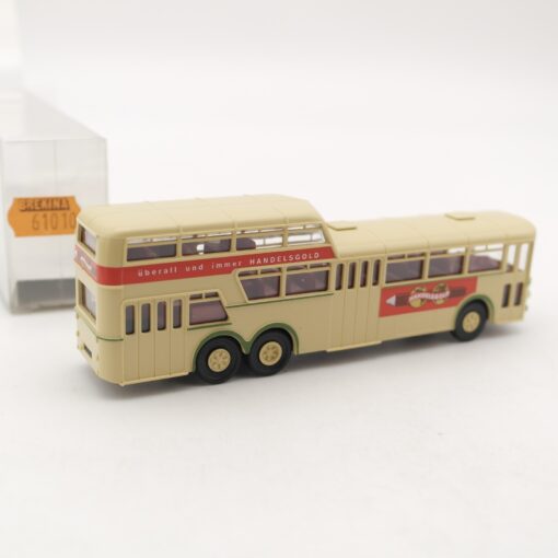 Brekina 1:87 61010 MB O 317 Doppeldeckerbus 1 1/2 Handelsgold in OVP RR1787 – Bild 3