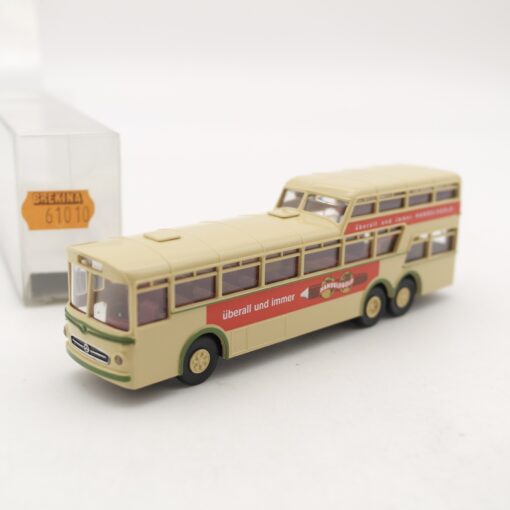 Brekina 1:87 61010 MB O 317 Doppeldeckerbus 1 1/2 Handelsgold in OVP RR1787