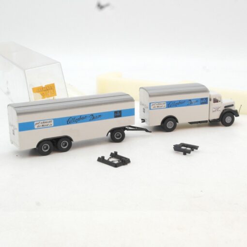 Brekina 1:87 7213 MAN F8 Hängerzug Cellophan Darm in OVP RF9793 – Bild 3