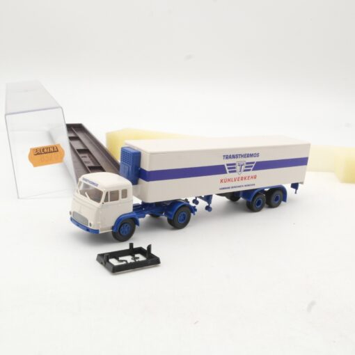 Brekina 1:87 83201 Magirus Pluto Sattelzug Transthermos in OVP RR820