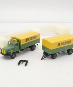 Brekina 1:87 85001 Scania Hängerzug Pritsche/Plane Schenker in OVP RR1113